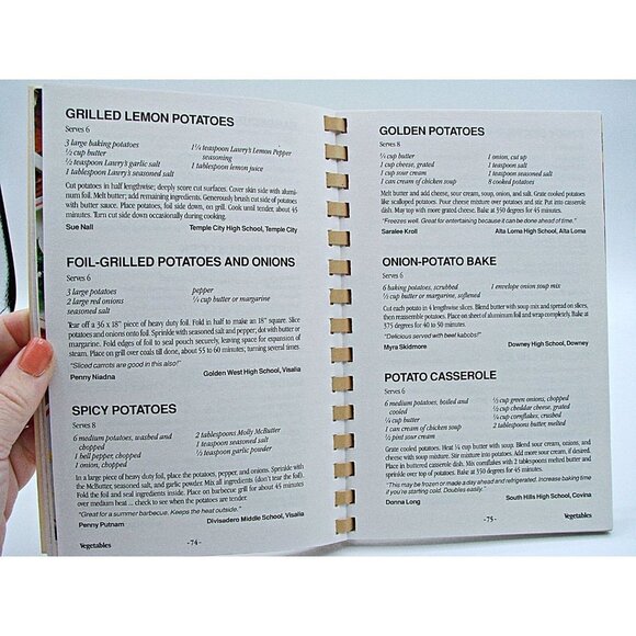 Vintage Spiral California Recipes BBQ’s Picnics & Parties Cookbook Cooking 1991 - Picture 5 of 12